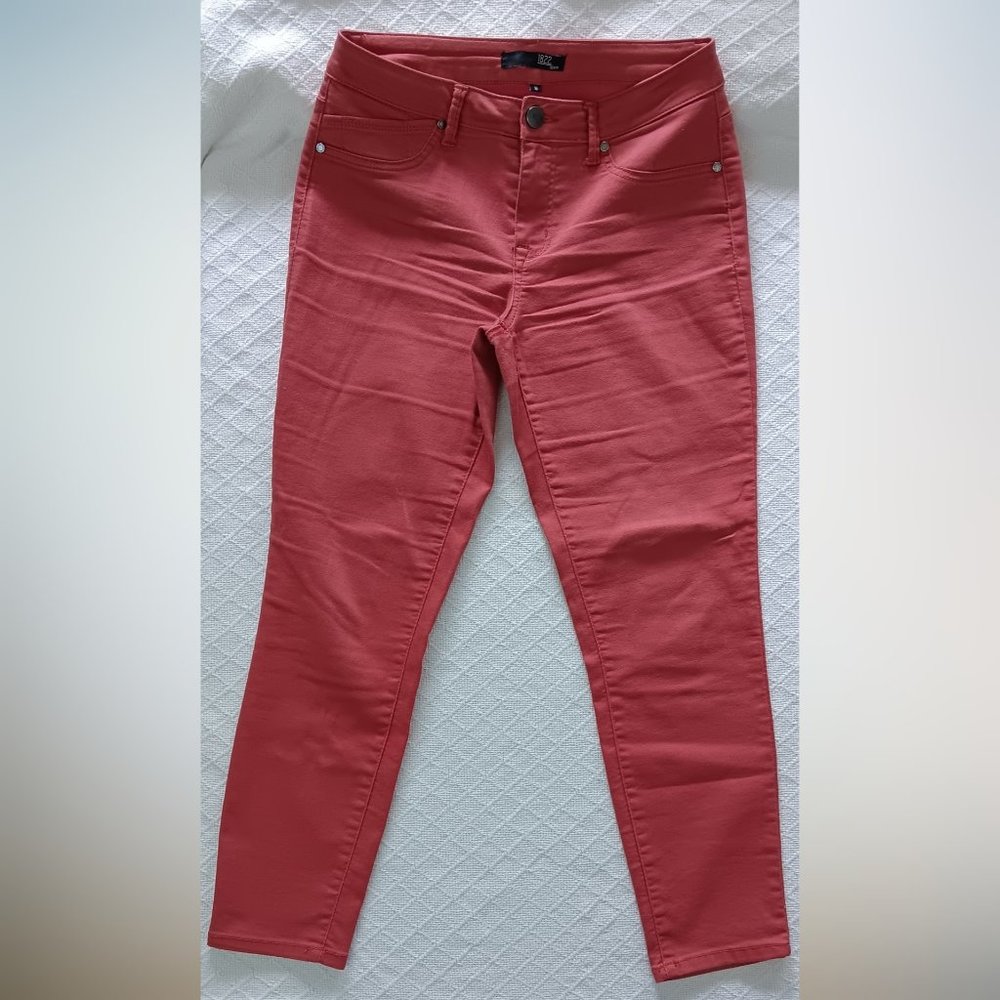1822 Denim Women's Mid-Rise Pants Brick 10